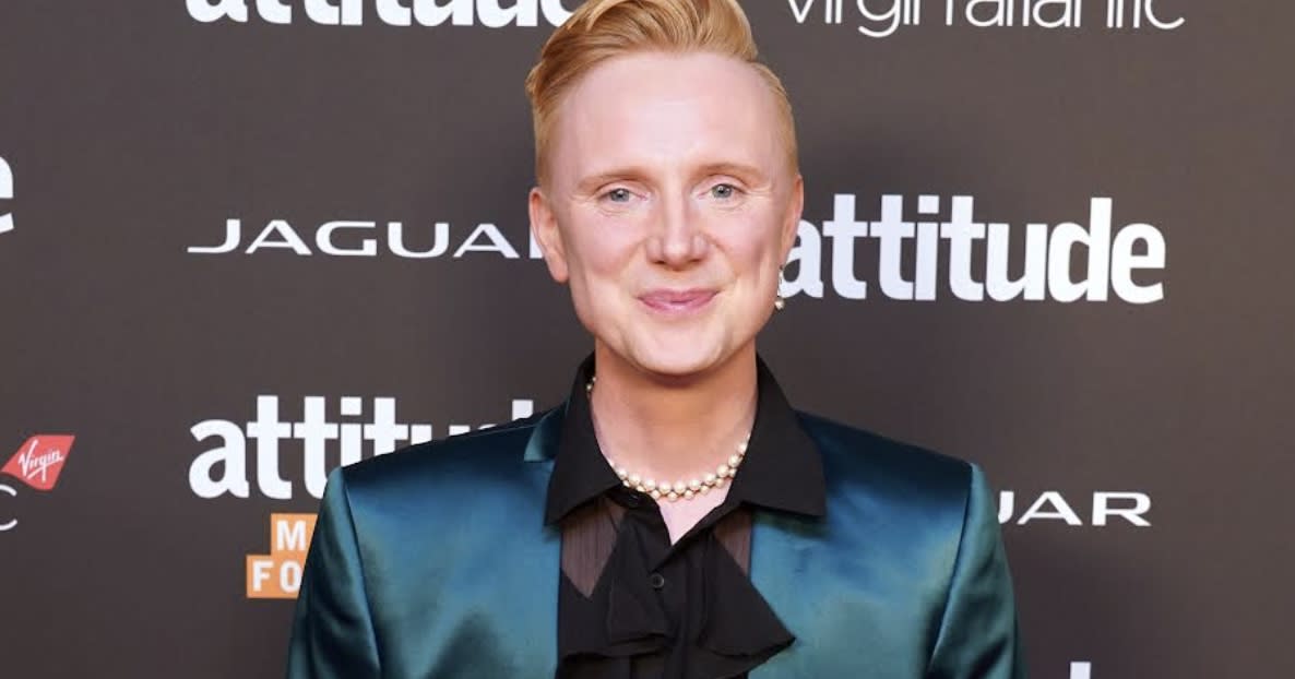 Owain Wyn Evans attends the Attitude Awards, October 2022