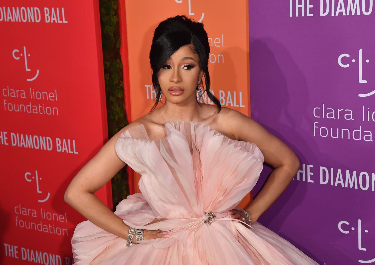 Cardi B urged Alexandria Ocasio-Cortez to run for president after the congresswoman rocked out to "Bodak Yellow." (Photo: ANGELA WEISS/AFP via Getty Images)