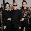 <p>Michael Kors seemed very happy to have both Kendall Jenner and Bella Hadid on his catwalk, calling it “a major moment”.<em> [Photo: Michael Kors/ Instagram]</em> </p>