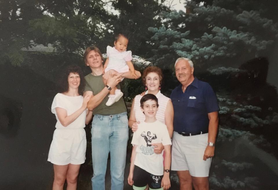 Kristin as a baby with her family. (Photo: Courtesy of Kristin L)