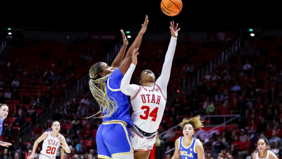 NCAA WBB. Utah Utes vs. UCLA Bruins at Jon M. Huntsman Center in Salt Lake City, UT on Monday, January 22, 2024. © Bryan Byerly