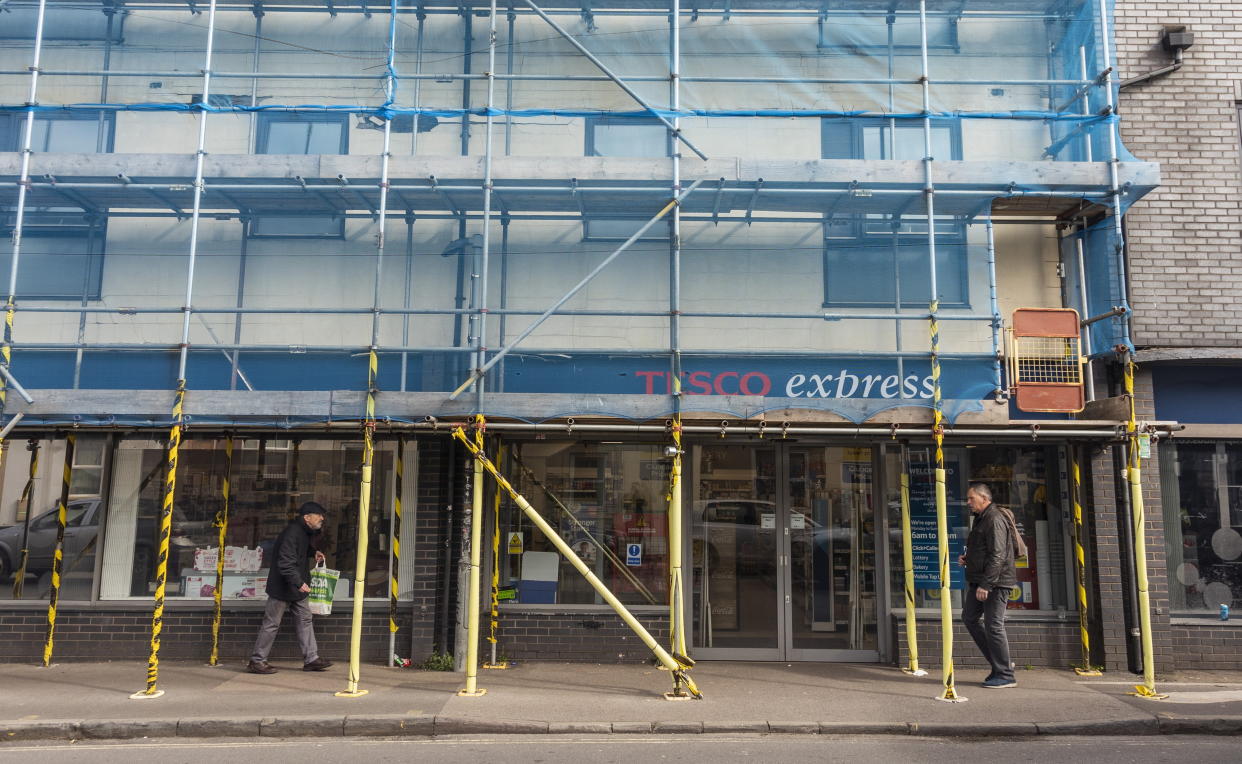 Tesco confirmed all Express stores have a remote-control door access system available to staff. (SWNS)