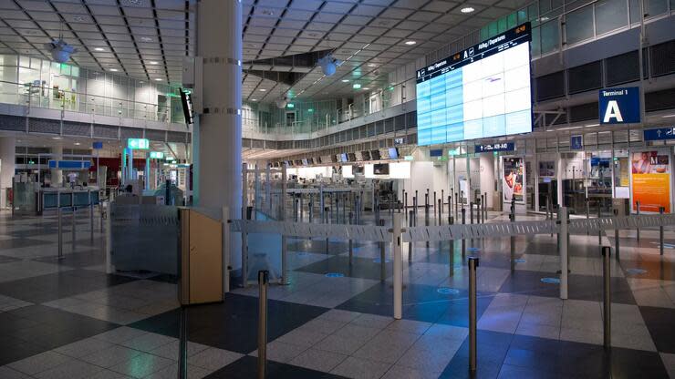 Der Flughafen München schließt vorübergehend sein Terminal 1. Foto: dpa
