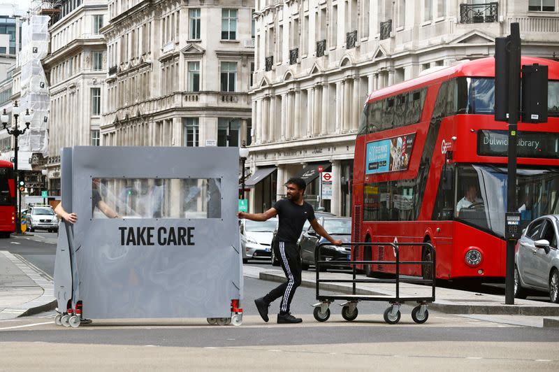 FILE PHOTO: Oxford Street in London's West End during the COVID-19 outbreak, Britain