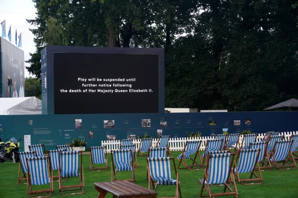 The BMW PGA Championship will resume on Saturday after being postponed following the death of Queen Elizabeth II on Thursday (Adam Davy/PA) (PA Wire)