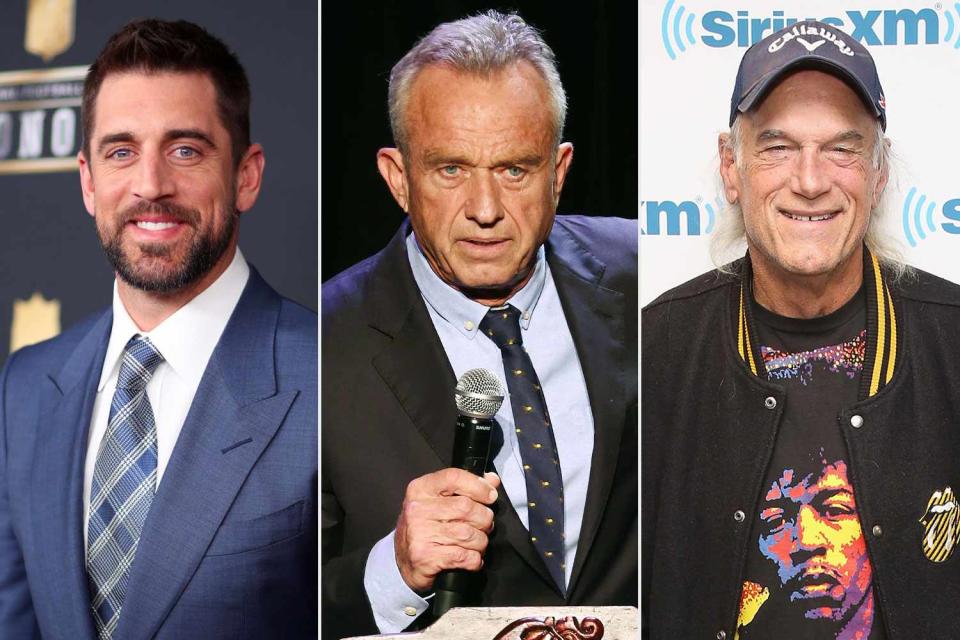 <p>GETTY (3)</p> Aaron Rodgers, Jesse Ventura Among Robert Kennedy Jr.â€™s Potential VP Running Mates