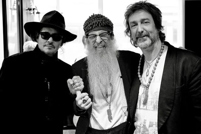 <p>Ross Halfin</p> Johnny Depp, Billy Gibbons and Chris Robinson