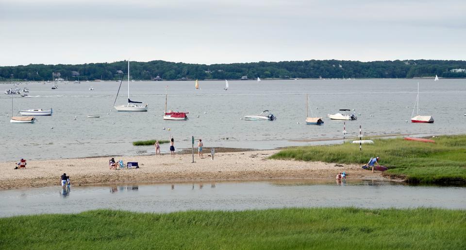 Pleasant Bay in Harwich, seen here on Monday, is part a pilot program to reduce nitrogen pollution in the waterway system under the Pleasant Bay Watershed Permit.