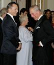 LONDON, UNITED KINGDOM - OCTOBER 23: Prince Charles, Prince of Wales meets James Bond actors Daniel Craig and Dame Judi Dench as they arrive for the Royal World Premiere of the James Bond film "Skyfall" at the Royal Albert Hall on October 23, 2012 in London, England. (Photo by Kirsty Wigglesworth - WPA Pool/Getty Images)