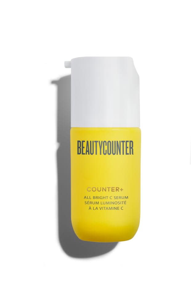 <p><strong>Beautycounter Counter+ All Bright Vitamin C Serum, $79, <a href="https://rstyle.me/+7r69jsQjGtD_Tim3kTpVpA" rel="nofollow noopener" target="_blank" data-ylk="slk:available here;elm:context_link;itc:0;sec:content-canvas" class="link ">available here</a>: </strong>"I've only been using this natural vitamin C serum for a few weeks, but I've been really impressed by how simultaneously gentle and effective it is. My dark spots and overall skin tone are a bit brighter — a real feat during social isolation — and I haven't experienced any irritation, though I've been incorporating it into my routine slowly, only using it every third day." —Stephanie Saltzman, Beauty Director</p>