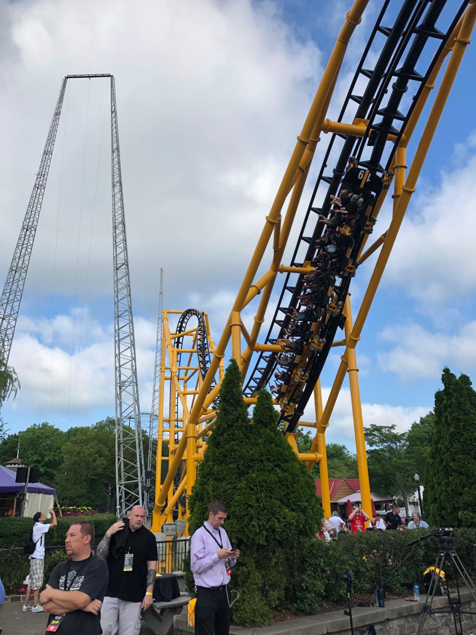 The Steel Curtain roller coaster, which crosses the Midway at Kennywood amusement park, will be closed in 2024.
