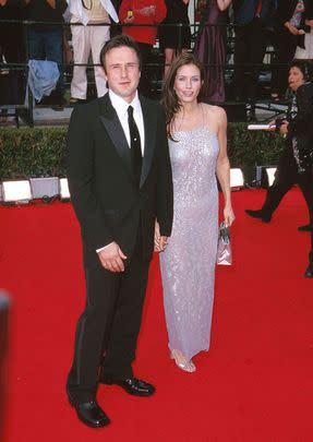 Courteney Cox married David Arquette in 1999 and changed her name to Courteney Cox-Arquette.