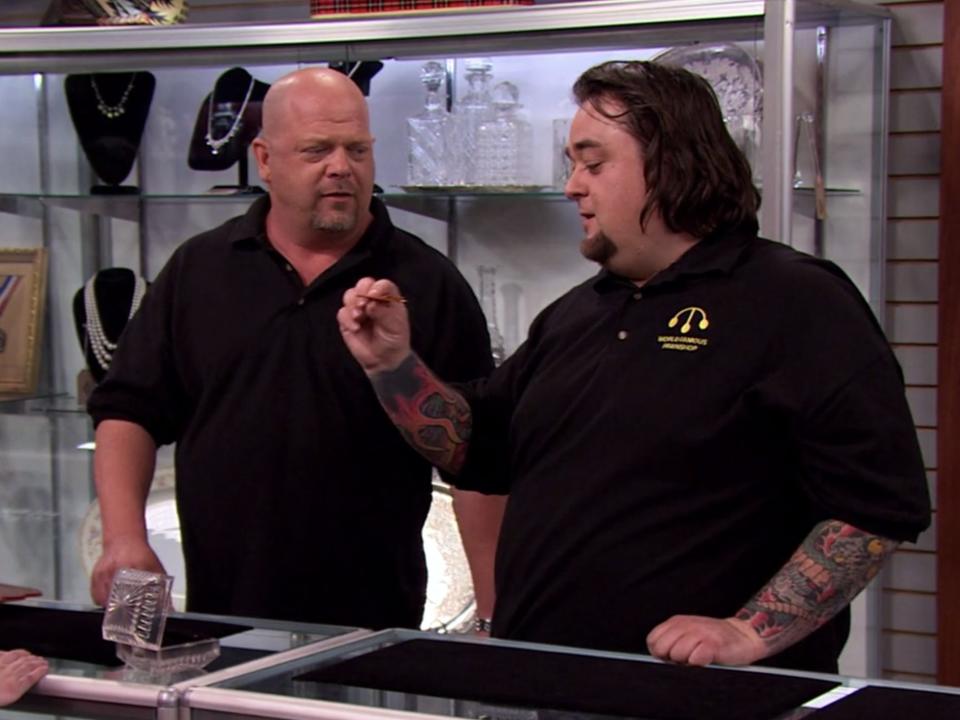 Rick Harrison and Chumlee of "Pawn Stars" on "iCarly."