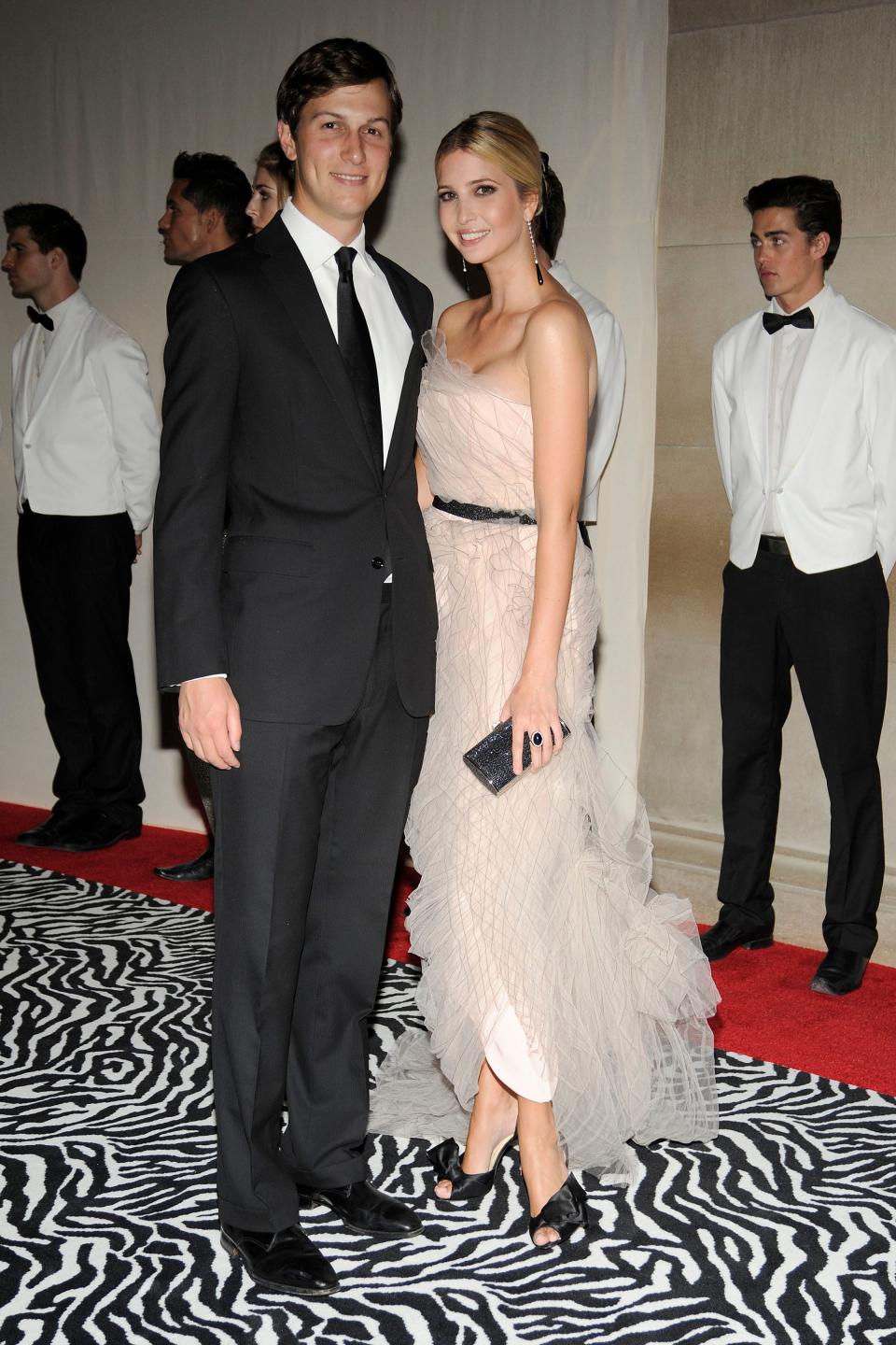 Ivanka Trump and Jared Kushner at the Met Gala in 2009