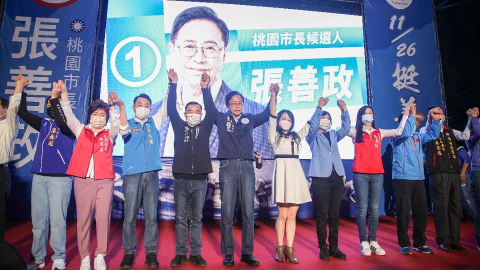 張善政成功為國民黨搶回失守八年的桃園。（圖／張善政競選辦公室提供）