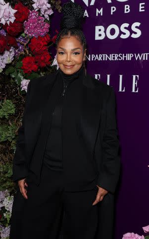 <p>Dave Benett/Getty</p> Janet Jackson attends a private dinner hosted by Naomi Campbell and BOSS with ELLE to celebrate the launch of the Naomi x BOSS collection