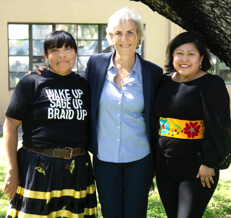 From left: Georgina Badoni, Manal Hamzeh and Judith Flores are the NMSU editors for the ‘Chicana/Latina Studies Journal: The Journal of Mujeres Activas en Letras y Cambio Social.”