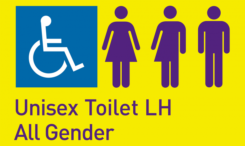 The toilets feature three symbols to show inclusivity of all genders. Source: UTS