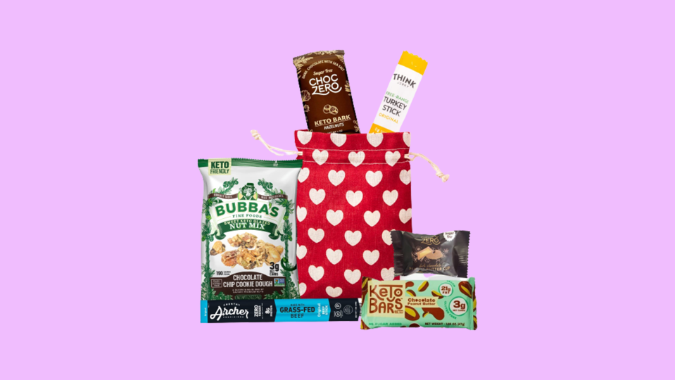 Best Valentine's Day Gift Baskets: Bunny James Keto Valentine's Day gift bag
