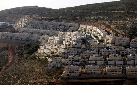 FILE PHOTO: General view of houses of the Israeli settlement of Givat Ze'ev, in the occupied West Bank February 7, 2017. REUTERS/Ammar Awad/File Photo