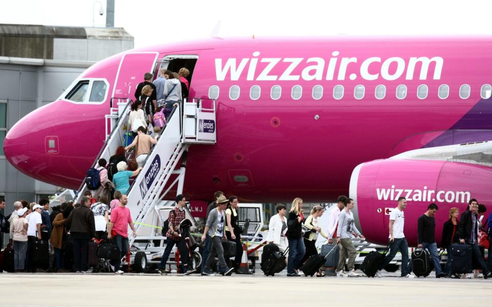 The suspect was restrained by crew aboard a Wizz Air flight from Poland - Credit: PA