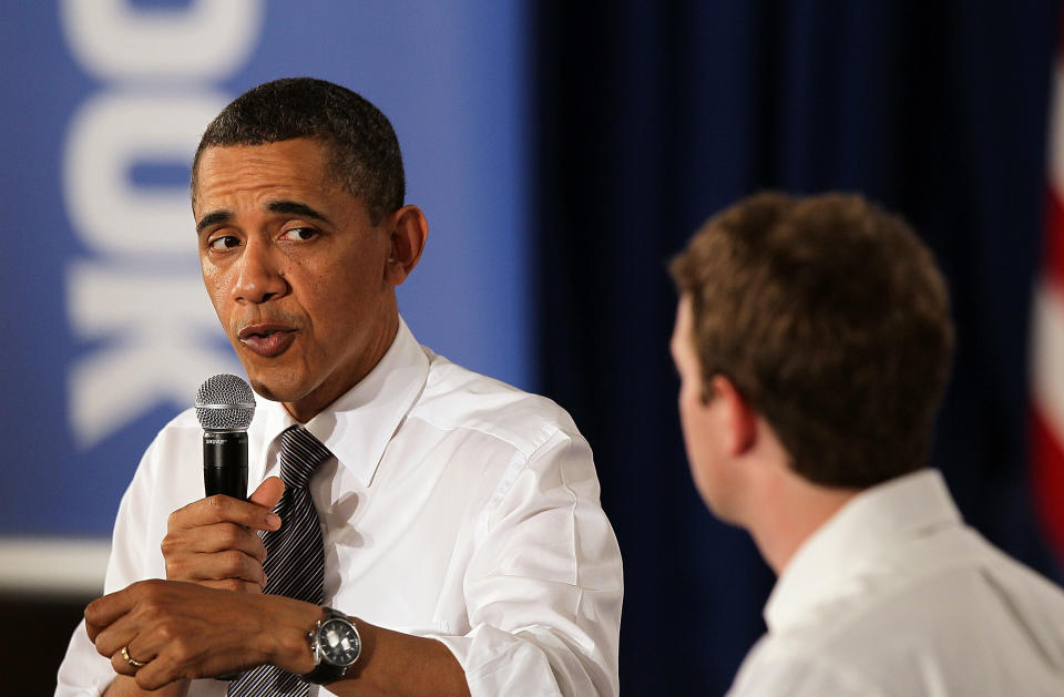 Obama Holds Facebook Town Hall On The Economy