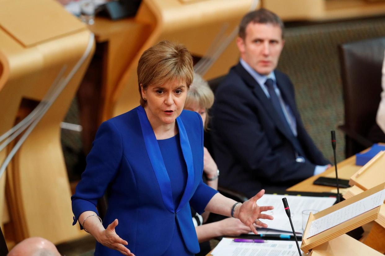 Nicola Sturgeon has shelved plans for a second Scottish referendum: REUTERS