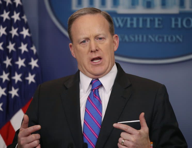 White House press secretary Sean Spicer