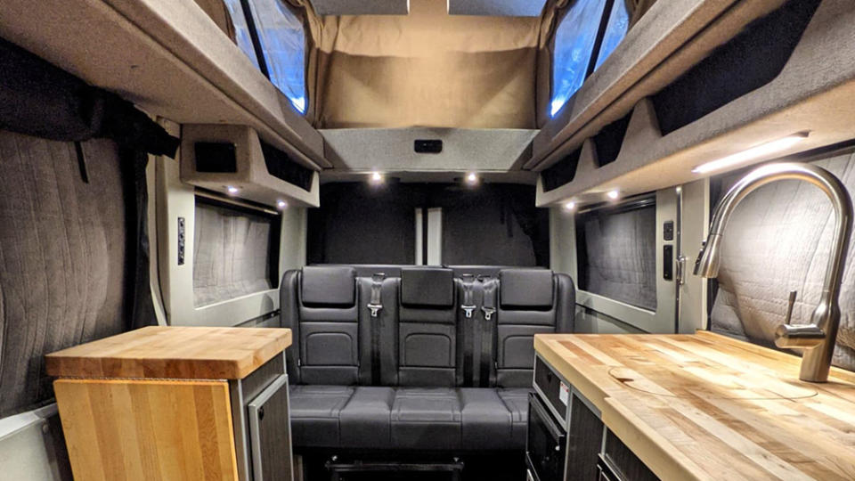 Inside the Sportsmobile Sprinter 4x4