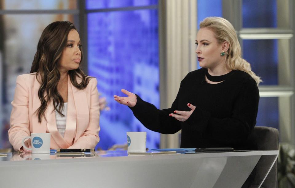 When Meghan McCain disagreed with Sunny Hostin.