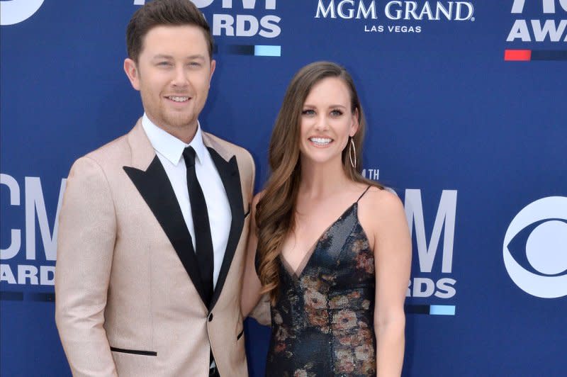 Scotty McCreery and Gabi McCreery attend the 54th annual Academy of Country Music Awards held at the MGM Grand Garden Arena in Las Vegas in 2019. File Photo by Jim Ruymen/UPI