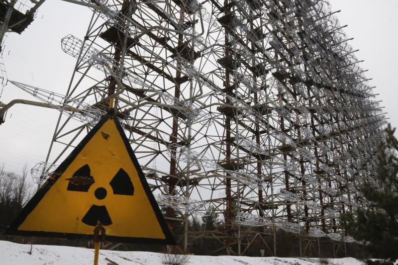 2022年2月24日，烏克蘭戰爭爆發，車諾比（Chernobyl）核電廠遺址遭俄軍攻佔（AP）