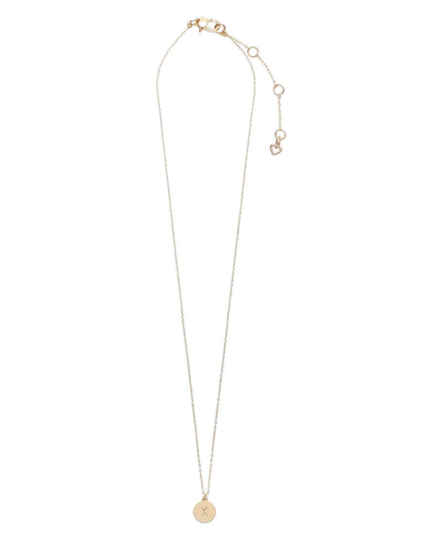 Kate Spade mini initial pendant necklace. Image via Nordstrom.