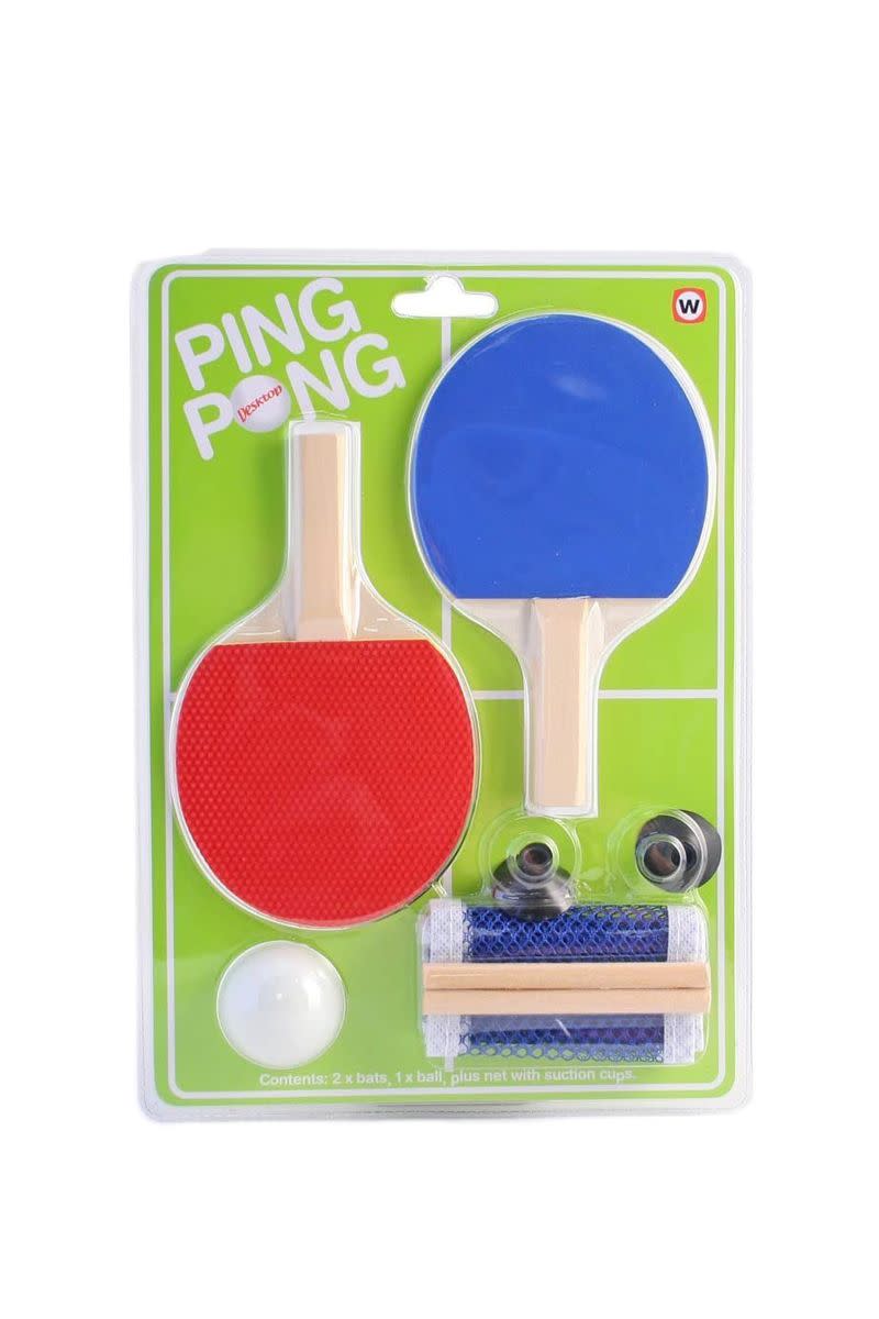 Indoor Mini Office Desktop Ping Pong Table Tennis Set