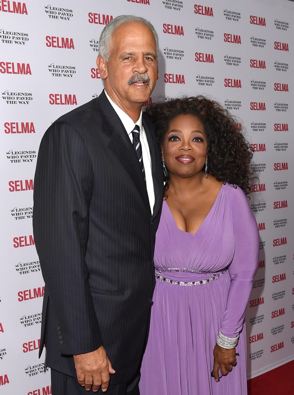 Hold Stedy: Oprah and life-long partner Stedman GrahamGetty Images