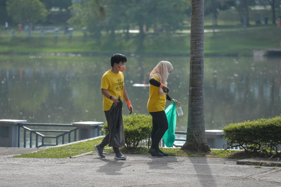 The group has organised 47 clean-ups so far in and around the Putrajaya area. — Picture by Shafwan Zaidon