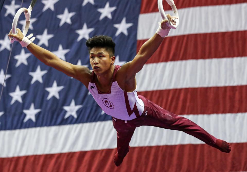 Yul Moldauer is a favorite to make the Olympic team in men's gymnastics this summer.