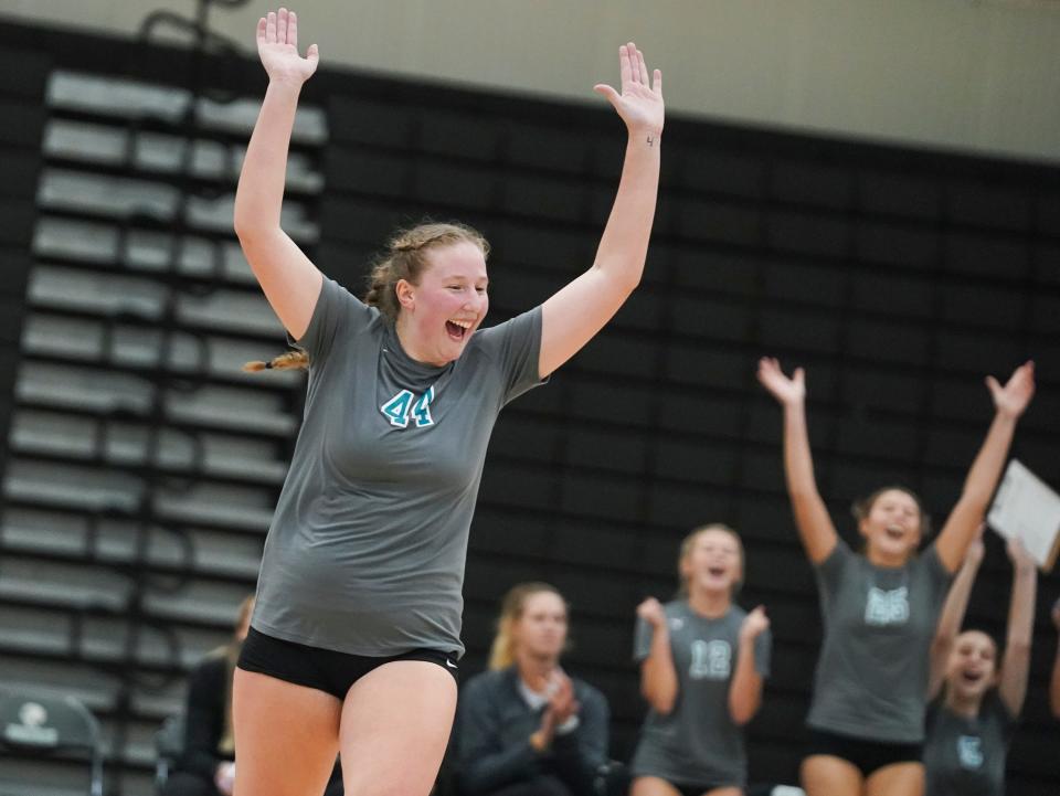 Jensen Beach wins the 4-5A Regional volleyball semifinal against Okeechobee, Friday, Oct. 28, 2022, at Jensen Beach High School.