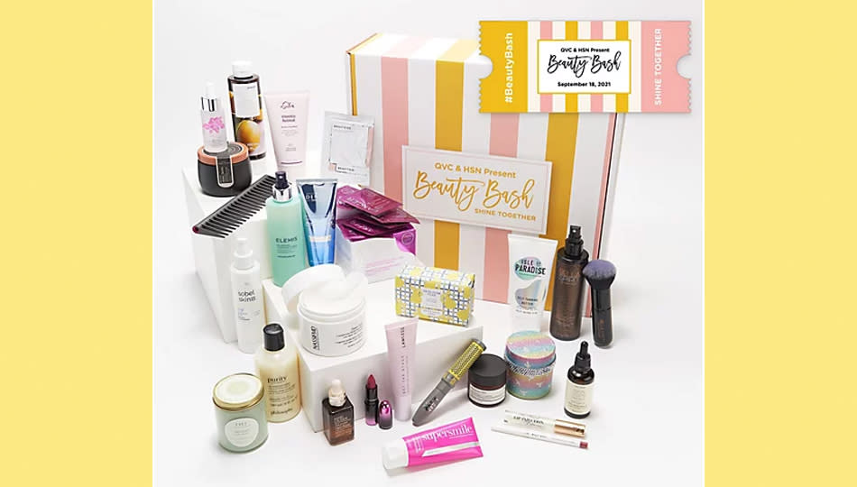 This Beauty Discovery Box is packed with $500 worth of goodies from all your favorite brands – you can win it at Beauty Bash! (Photo: QVC/HSN)