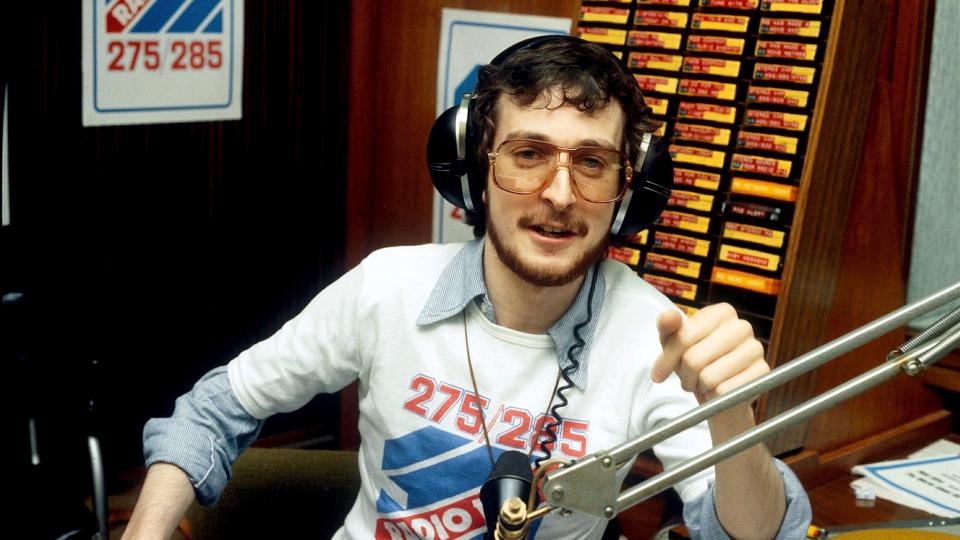 Steve Wright in the BBC Radio 1 studio