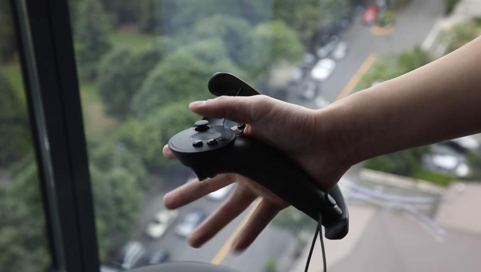 Valve originally introduced its vertical-grip "Knuckles" controllers for VR in