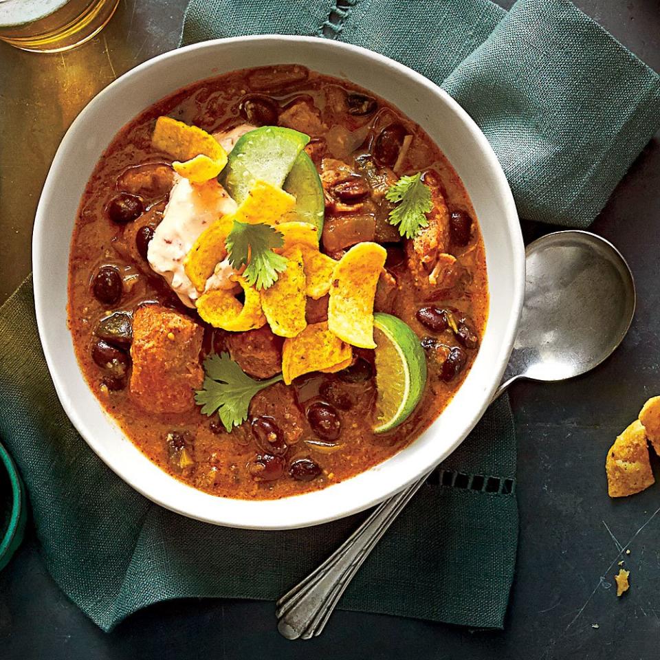 Pork-and-Black Bean Chili