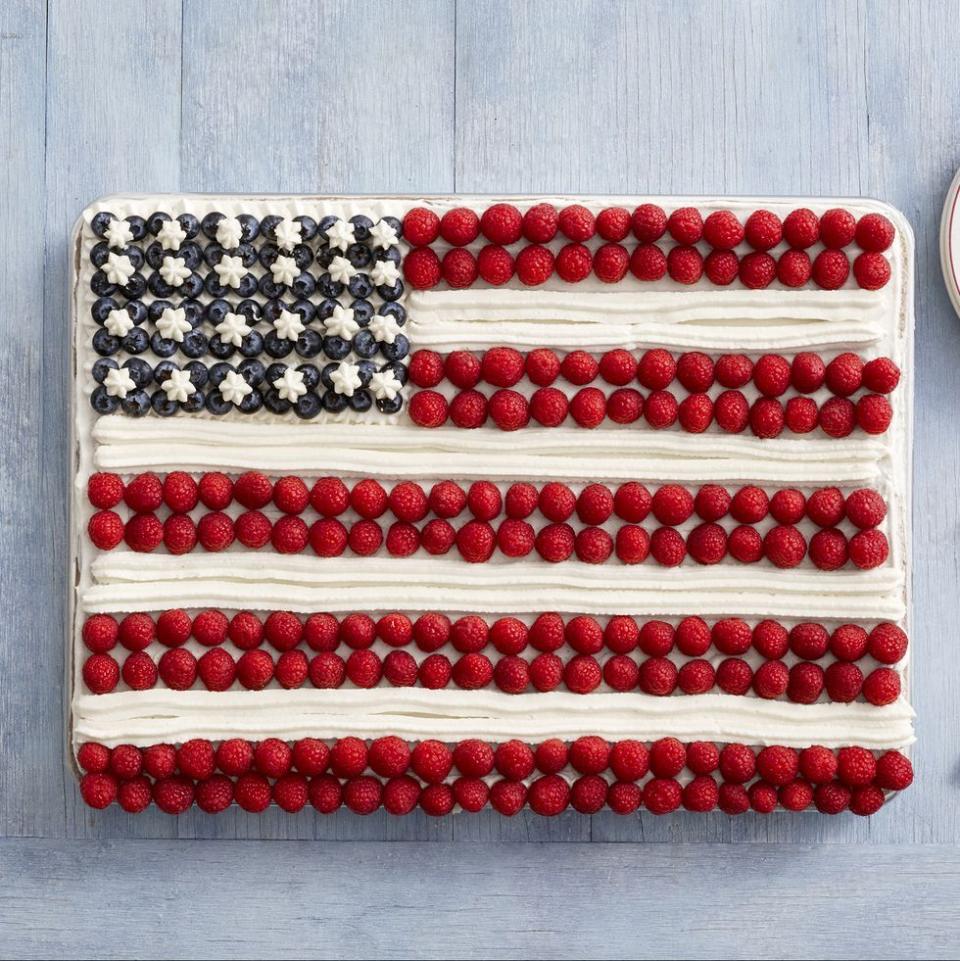 Fourth Of July Flag Cake