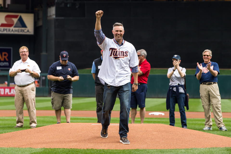 前明尼蘇達雙城球星Michael Cuddyer，現為U18世界盃棒球賽美國隊教練。（MLB Photo by Brace Hemmelgarn/Minnesota Twins/Getty Images）