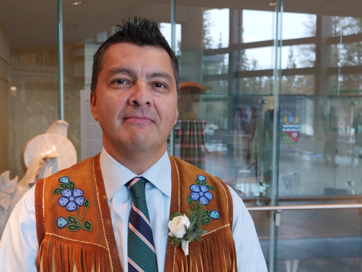 Jackson Lafferty is the Tłı̨chǫ grand chief. (Mario De Ciccio/Radio-Canada - image credit)