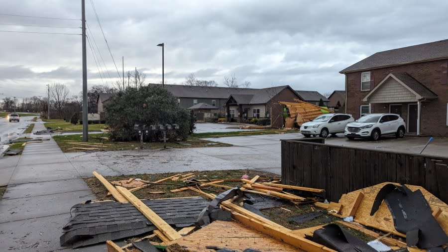 Storm damage along West Creek Coyote Trail in Clarksville (Courtesy: Maranda Whitley)