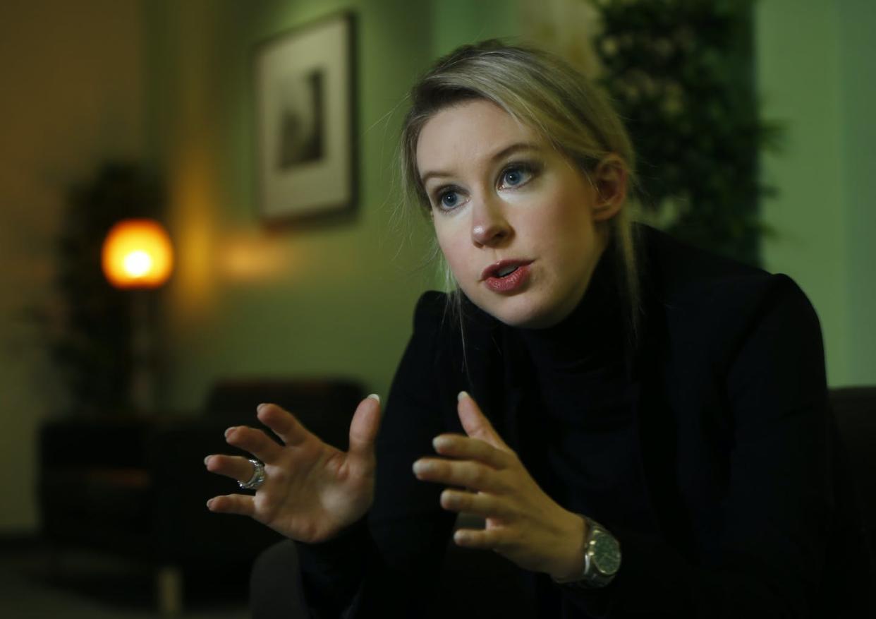 <span class="caption">Was the way she spoke another strand of deception in the web of fraud spun by the former Theranos CEO?</span> <span class="attribution"><a class="link " href="https://www.gettyimages.com/detail/news-photo/elizabeth-holmes-dropped-out-of-stanford-in-2003-as-a-19-news-photo/1359151393?adppopup=true" rel="nofollow noopener" target="_blank" data-ylk="slk:Karl Mondon/MediaNews Group/Bay Area News via Getty Images;elm:context_link;itc:0;sec:content-canvas">Karl Mondon/MediaNews Group/Bay Area News via Getty Images</a></span>