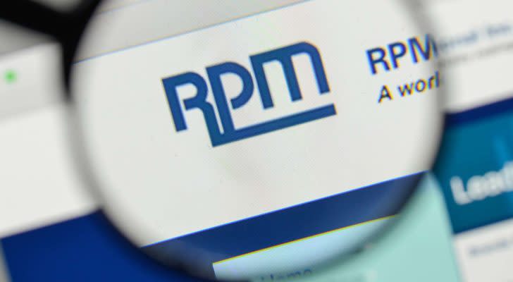 the RPM International (RPM) logo displayed on a web browser