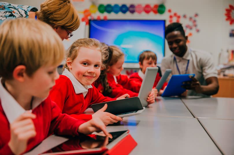 A file image of children at school