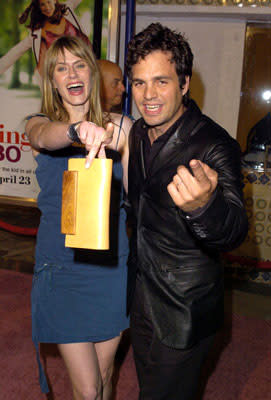 Sunrise Coigney and Mark Ruffalo at the L.A. premiere of Revolution Studios' 13 Going on 30